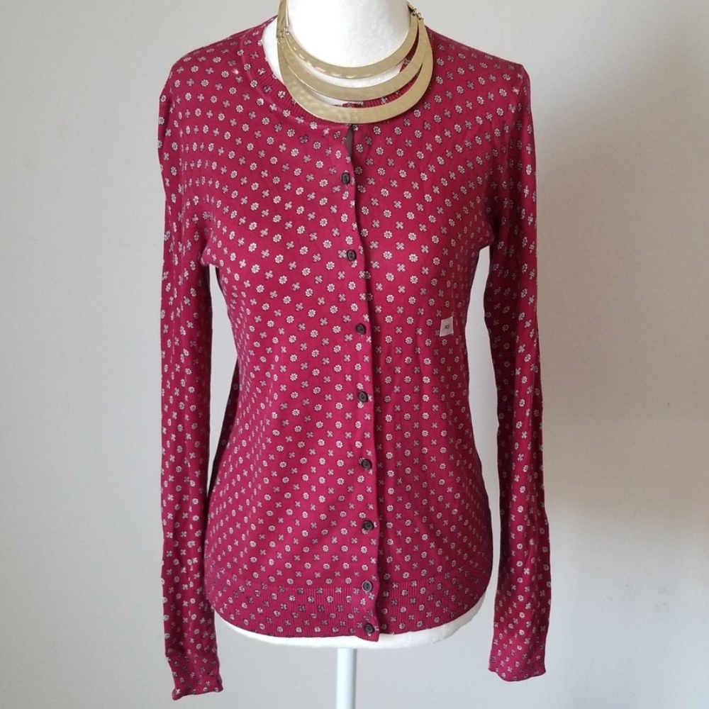 New Loft Burgundy Cardigan Sz. XS